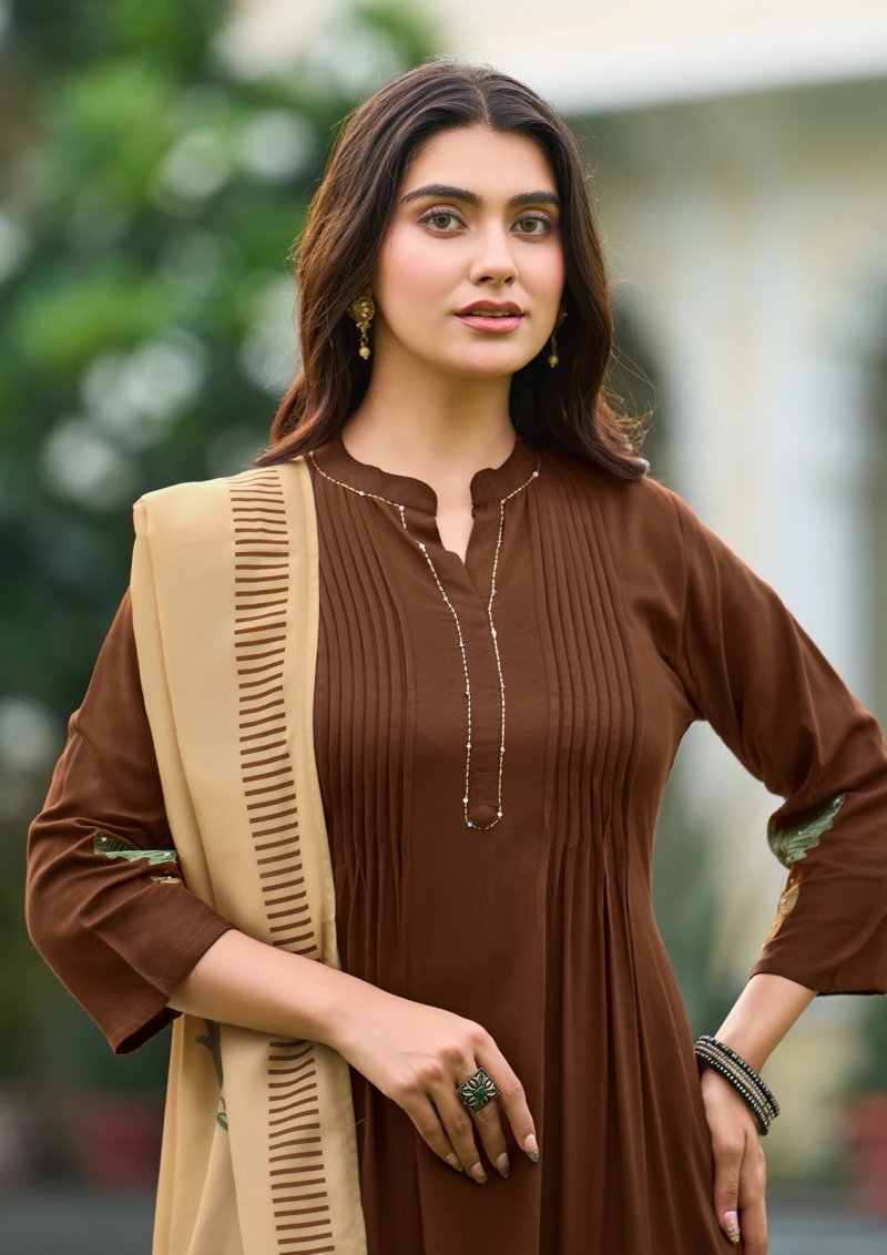 Saaj By Kadlee Roman Kurti With Bottom Dupatta 